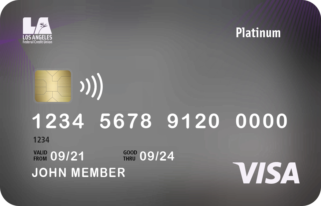 LAFCU's Platinum Visa Card