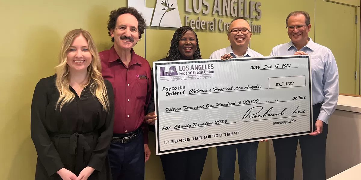 LAFCU Gives Back - Los Angeles Federal Credit Union: Financing Your Future