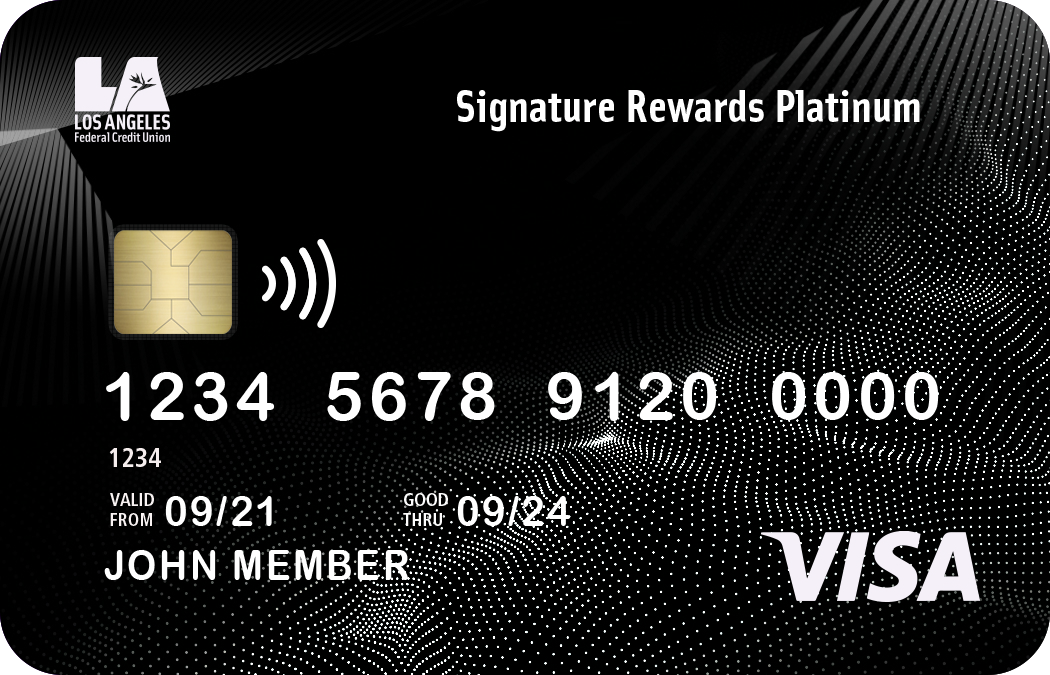 LAFCU's Signature Rewards Platinum Visa Card